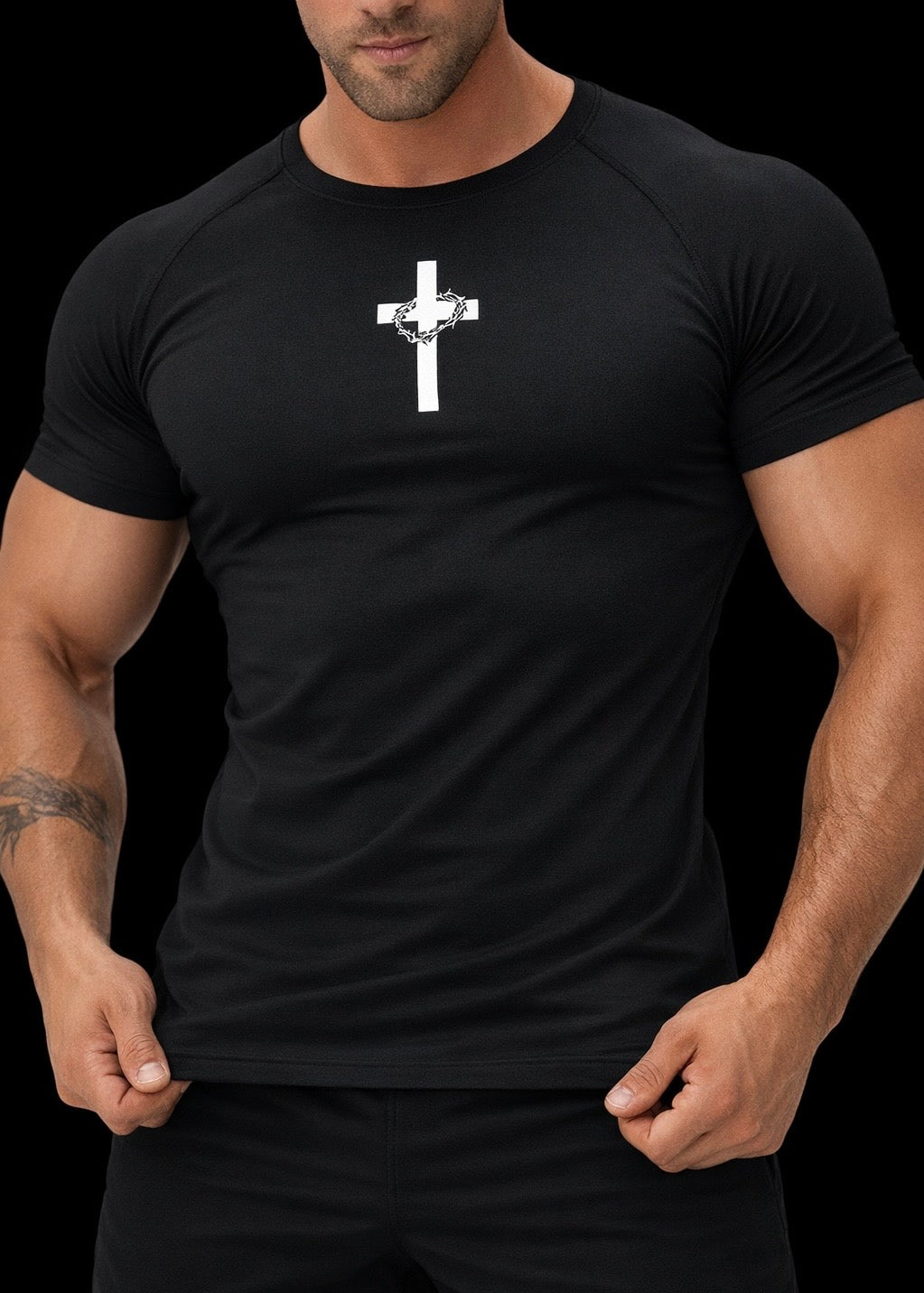 Compression Workout Shirt (Cross Graphic)