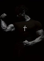 Compression Workout Shirt (Cross & Wing Graphic)