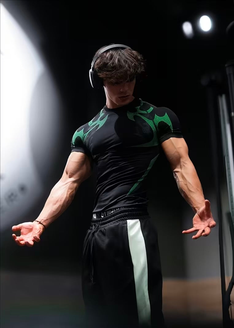 Compression Workout Shirt (Biomechanical print)