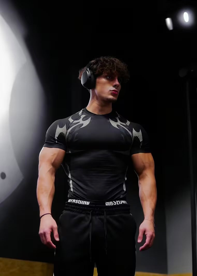 Compression Workout Shirt (Biomechanical print)